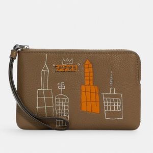 Coach X Jean Michel Basquiat Corner Zip Wristlet